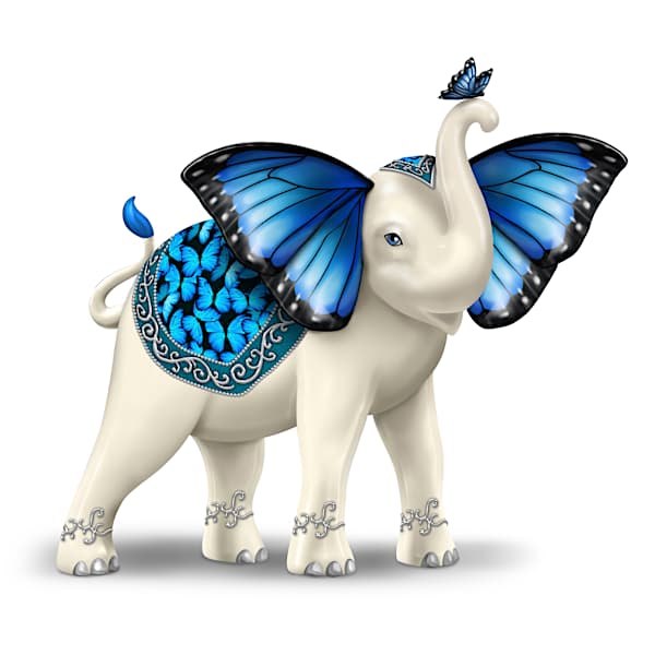 Wings Of Enchantment Hand-Painted Elephant Figurine Collection