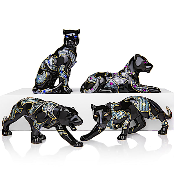 Keith Mallett Virtuous Black Panther Figurine Collection
