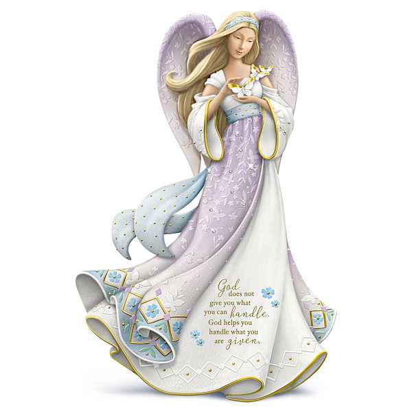 Karen Hahn Angel Figurine Collection With Swarovski Crystals