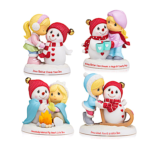 Precious Moments Snow Buddies Snowman Figurine Collection