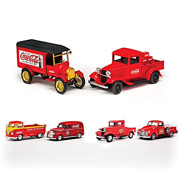 COCA-COLA 1:43-Scale Diecast Vehicles From Different Eras