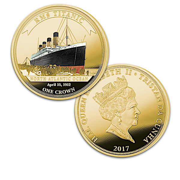 Legendary Shipwrecks Legal Tender Golden Crown Coin Collection: 1 of 2000