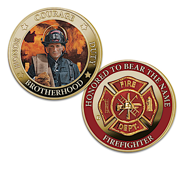 Firefighter Tribute 24K Gold Plated Proof Coin Collection with Glen Green Art