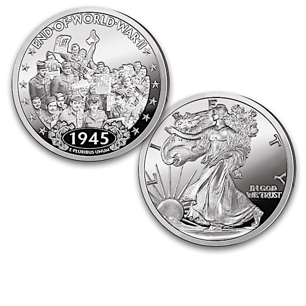 Walking Liberty WWII History Proof Coins With Display