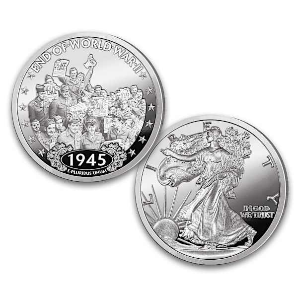 Walking Liberty WWII History Proof Coins With Display