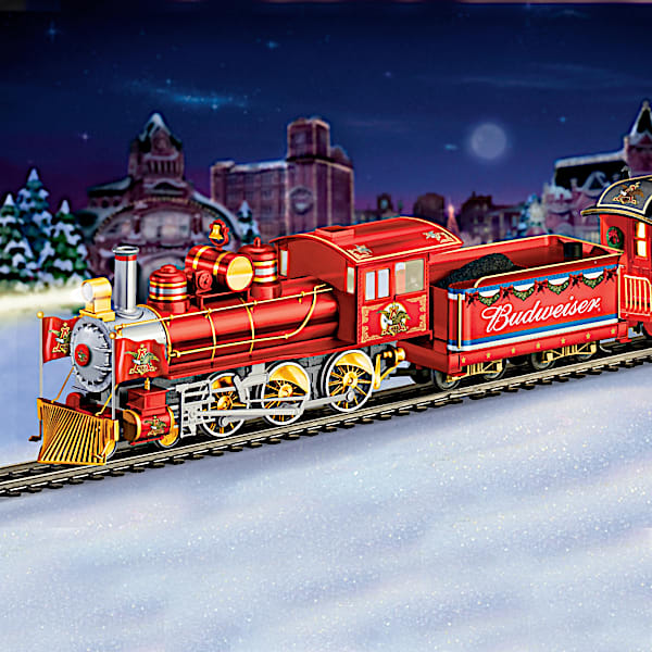 Budweiser Holiday Express Illuminated Electric Train