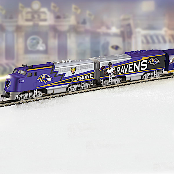 NFL-Licensed Ravens Electric Train Collection