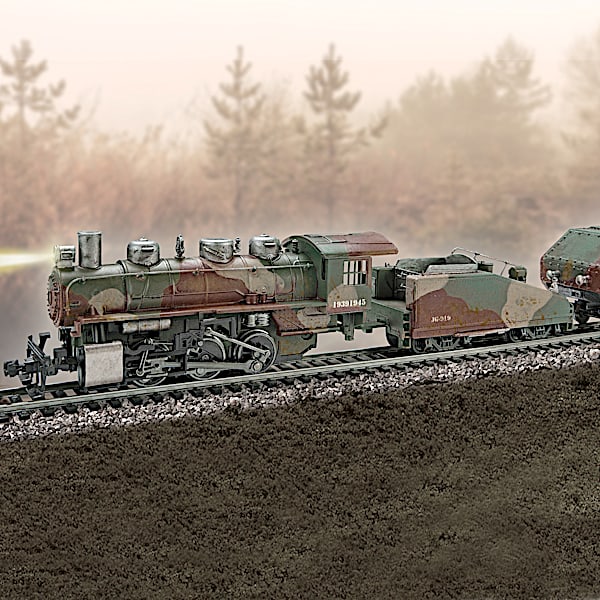 WWII Armored Express Train Collection With Track Set