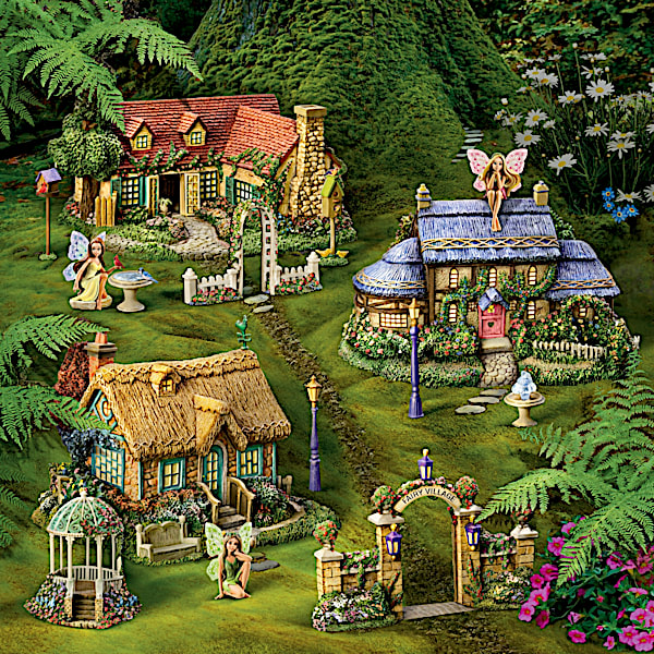 Thomas Kinkade Fairy Garden Village Collection