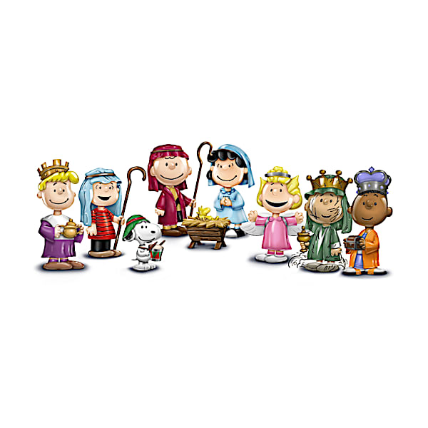 The PEANUTS Christmas Pageant Heirloom Porcelain Figurine Collection