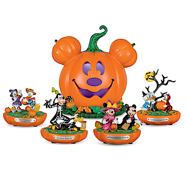 Disney Halloween Pumpkin Patch Figurine Collection: Centerpiece Lights Up