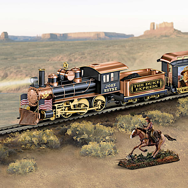 The Duke Express Illuminated Electric Train With Sculpture