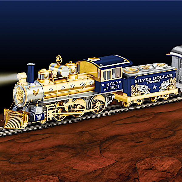 Silver Dollar Express Illuminated Electric Train Collection