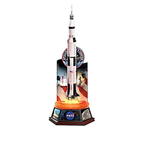 NASA Legacy Of Innovation Illuminated Rocket Sculptures