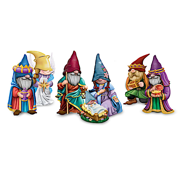 Gnome Nativity Pageant Figurine Collection