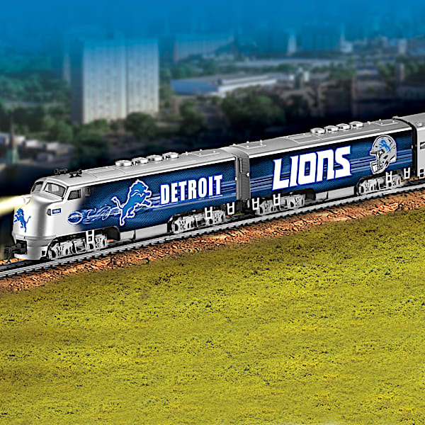 Detroit Lions Electric Train With Lighted Locomotive