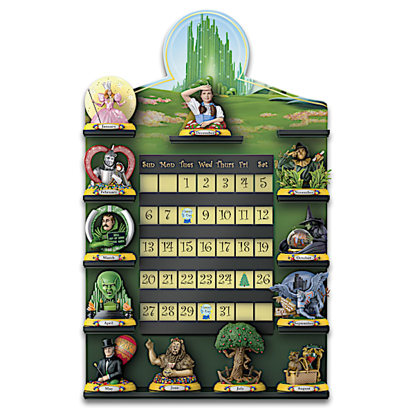THE WIZARD OF OZ Perpetual Calendar Collection And Display