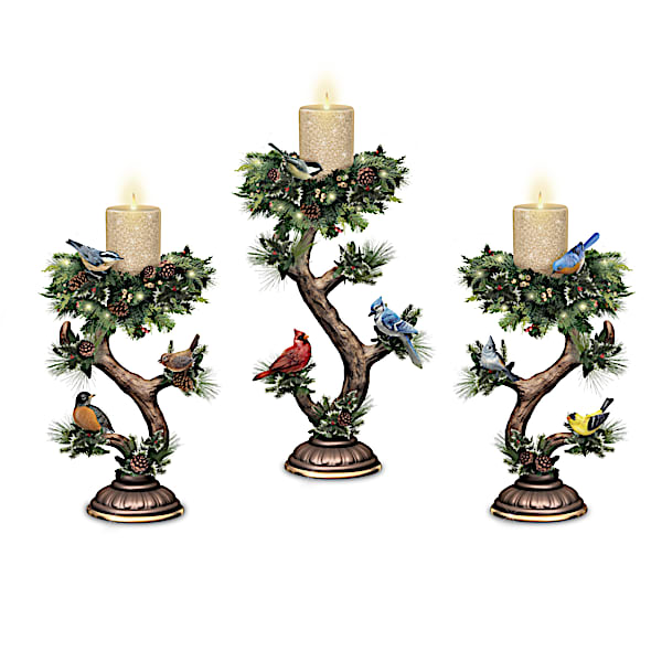 Twilight Treasures Illuminated Songbird Candle Collection