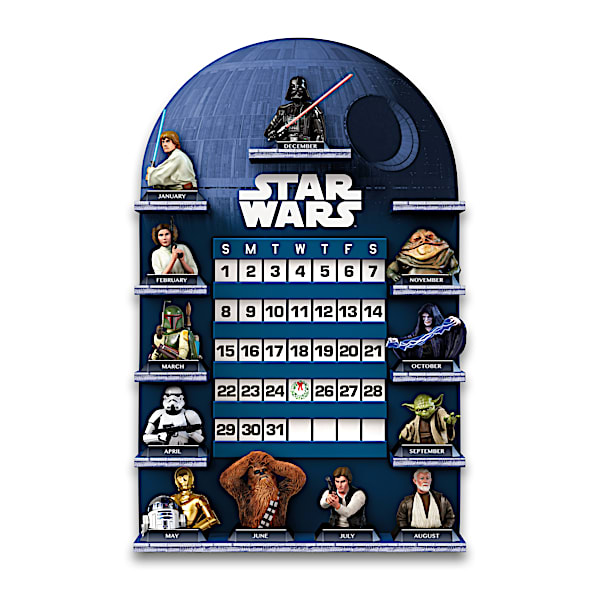STAR WARS Perpetual Calendar Collection With Display