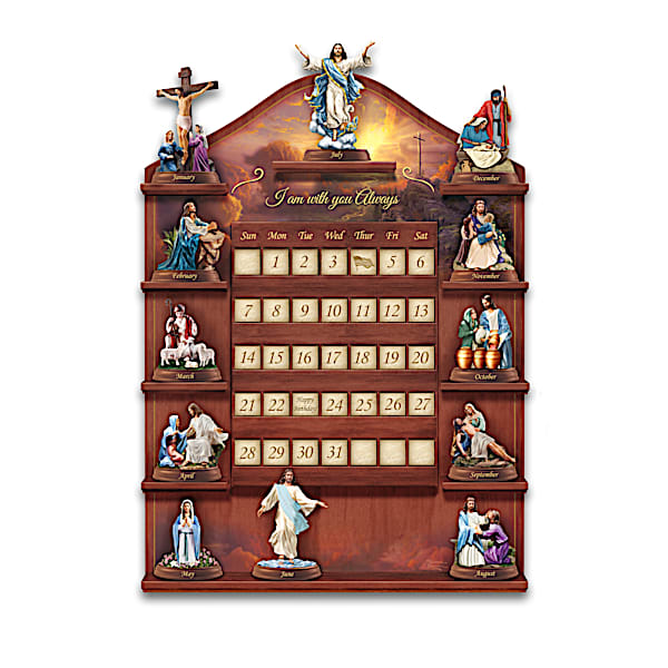 Thomas Kinkade Life Of Christ Perpetual Calendar And Display
