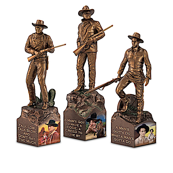 John Wayne Cold-Cast Bronze Sculpture Collection