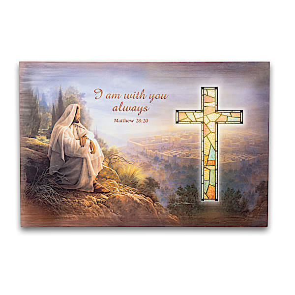 Greg Olsen Stained Glass Wall Decor Collection With Lights