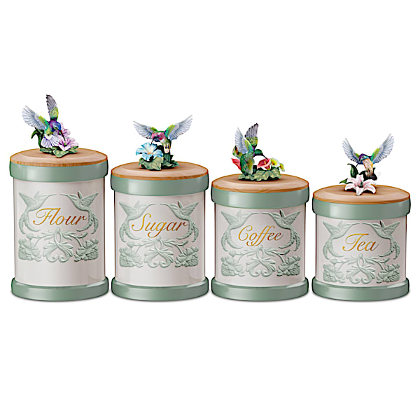 Kitchen Treasures Hummingbird Art Canister Collection