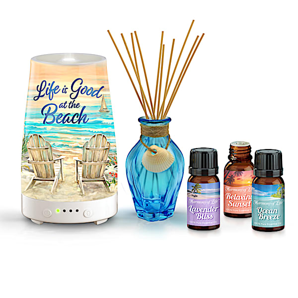 Ocean Paradise Diffuser And Essential Oils Collection