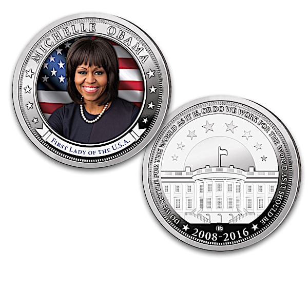 First Lady Michelle Obama Proof Coin Collection And Display
