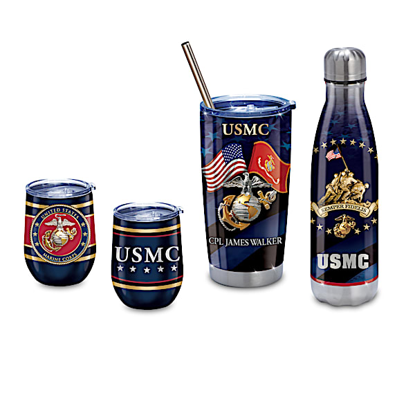 USMC Stainless Steel Drinkware And Personalized Tumbler