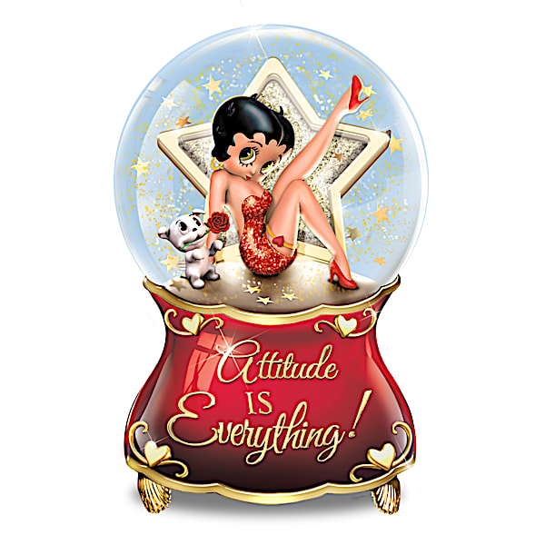 Betty Boop Illuminating Glitter Globes With Sassy Sentiments