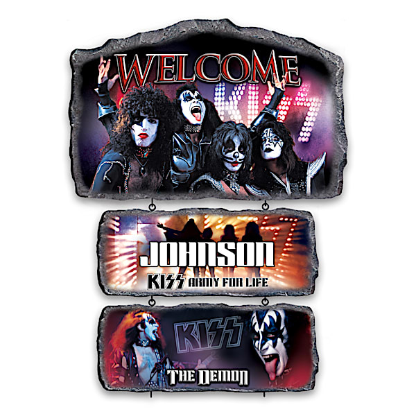 KISS Stone-Look Personalized Welcome Sign Collection