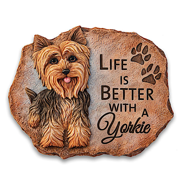 I Love My Yorkie Sculptural Wall Plaques