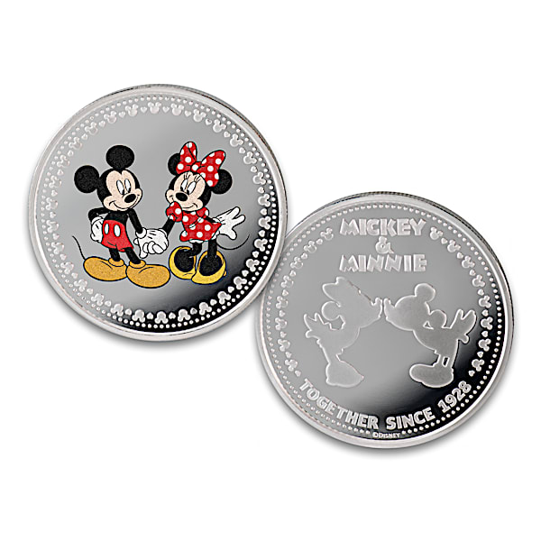 Disney Mickey Mouse & Minnie Mouse Silver-Plated Proofs