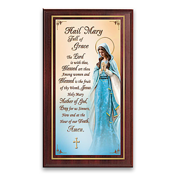 Visions Of Mary Inspirational Wall Plaque Collection