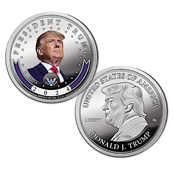 Donald Trump 2024 Silver-Plated Proof Coin Collection