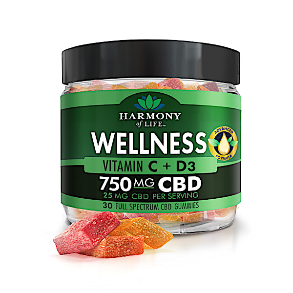 Harmony Of Life Wellness Full-Spectrum 750 MG CBD Gummies