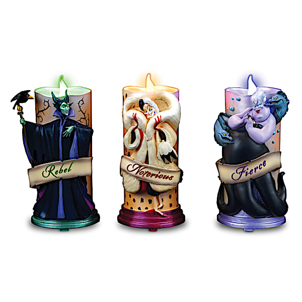 Disney Villains Sculptural Flameless Candle Collection