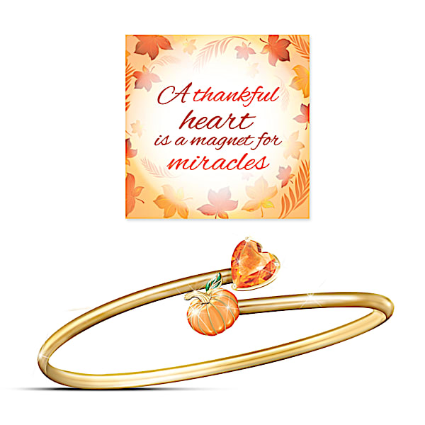 Seasonal Crystal Bangle Bracelets With Collector's Box
