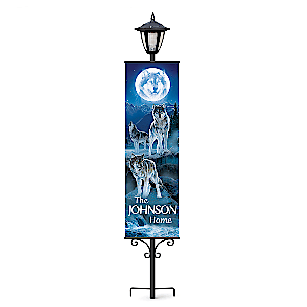 Al Agnew Personalized Welcome Banners With Solar Lamppost