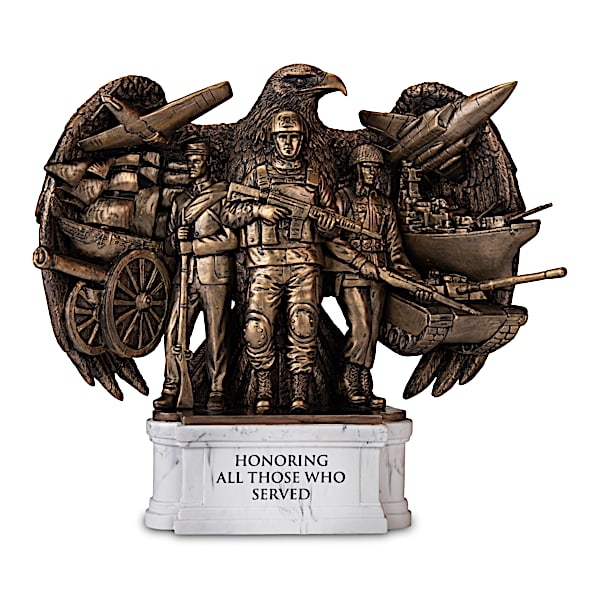 U.S. Military Veterans Cold-Cast Bronze Sculpture Collection