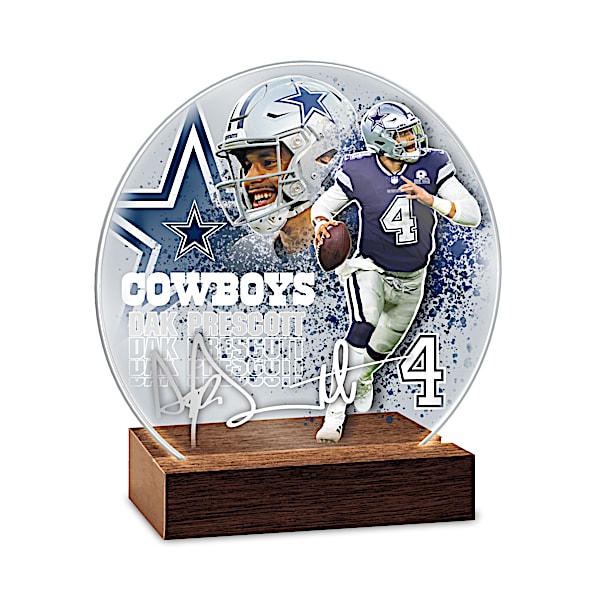 Dallas Cowboys Illuminated Glass Art Sculptures