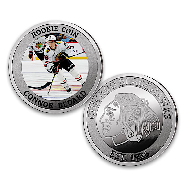 Connor Bedard Rookie Coins And Game-Used NHL Net