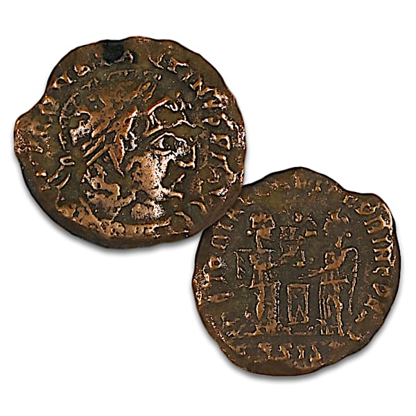 Rare Hand-Struck Ancient Bronze Coins From The Roman Empire