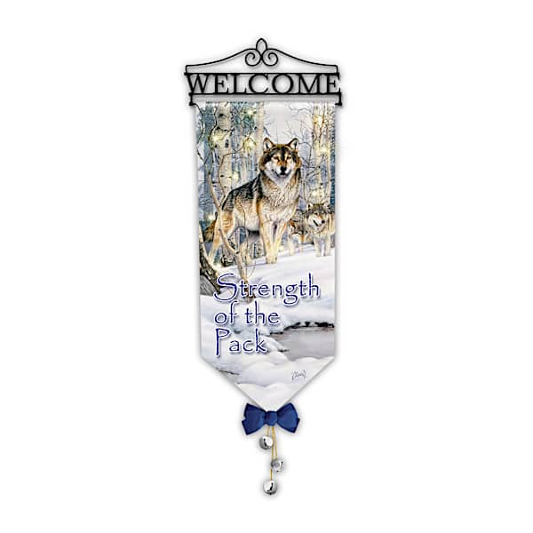 Light-Up Seasonal Welcome Banners With Al Agnew Wolf Art