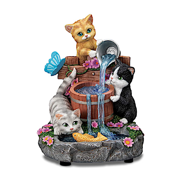 Playful Paws Cat Sculptures With Built-In LED Lights