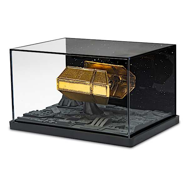 STAR WARS 1:350-Scale Golden Metal Ship Diorama Sculptures