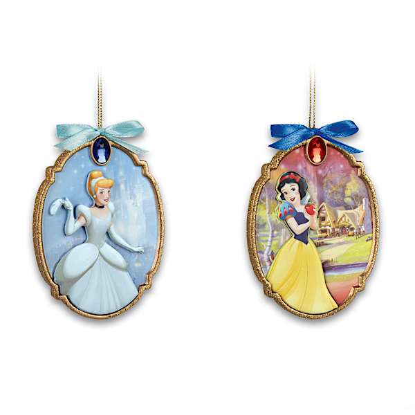Disney Princess Cameo-Look Portraits Ornament Collection