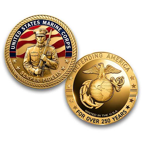 Golden Bronze Challenge Coin Collection Minted In The USA To