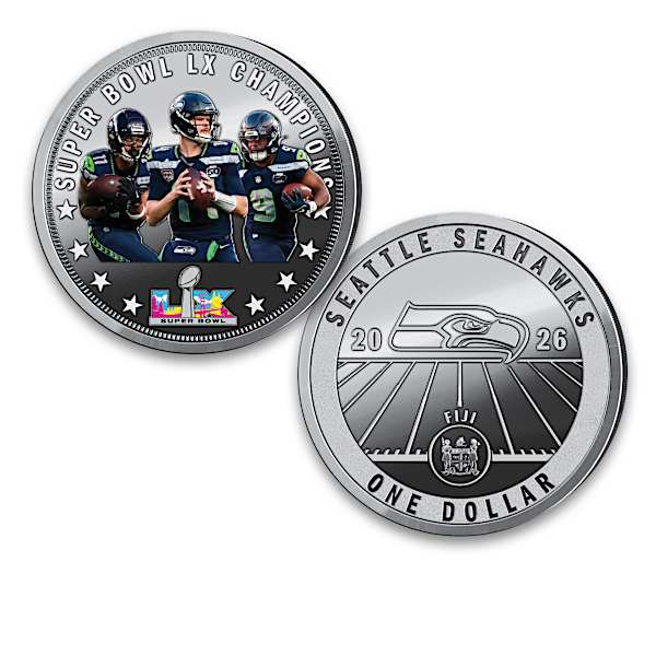 Seattle Seahawks Legal Tender Super Bowl Coins & Display